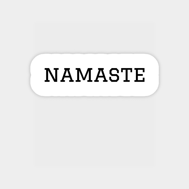 Namaste unisex t-shirt Sticker by SunArt-shop